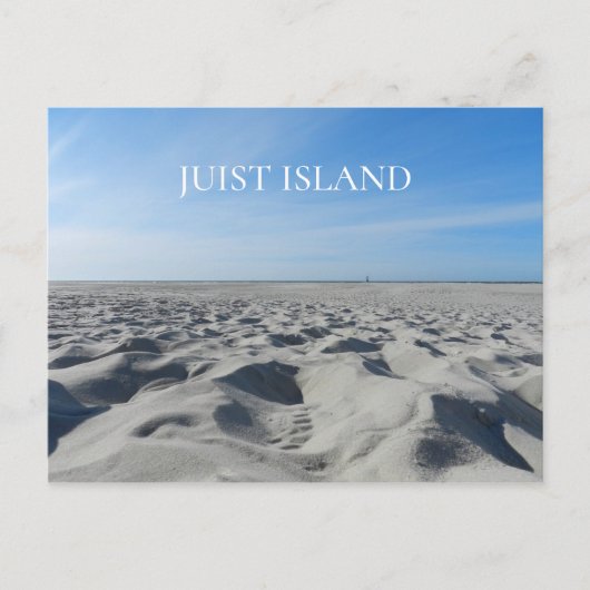Sandy Beach, Watts, Juist Island, East Frisia Briefkaart (Voorkant)