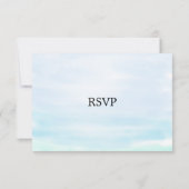 Sandy Beach Wedding RSVP Card Kaartje (Achterkant)