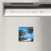 Sandy Beach with Palm Trees and An Ocean Uitzicht  Magneet (Insitu (Vaatwasser))