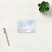 Sandy Beach with Palm Trees and An Ocean Uitzicht Post-it® Notes (Kantoor)