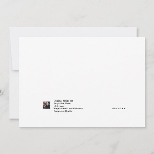 Sandy Beach with sea Shells Kaart (Achterkant)