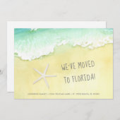 Sandy Beach Zeester We verhuisden naar Florida Nie Aankondiging (Voorkant / Achterkant)