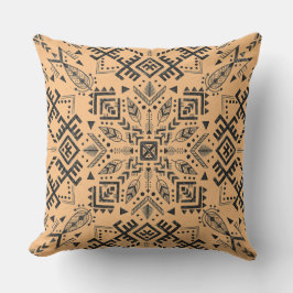 Sandy Beige Mandala Pillow Buitenkussen