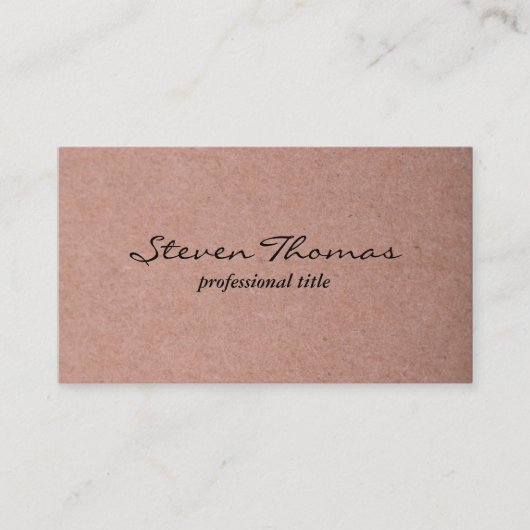 Sandy Beige Visitekaartje (Voorkant)