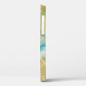 Sandy Brown Ocean Blue Fluid Art Case-Mate iPhone Case (Achterkant / Links)