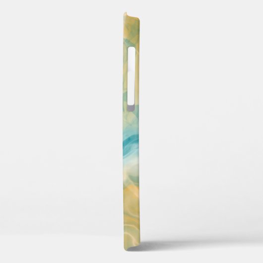 Sandy Brown Ocean Blue Fluid Art Case-Mate iPhone Case (Achterkant / Links)