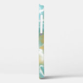 Sandy Brown Ocean Blue Marble Fluid Art Case-Mate iPhone Case (Achterkant / Links)