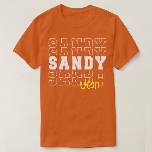 Sandy city Utah Sandy UT T-shirt (Design voorkant)