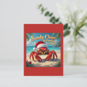 Sandy claws came to town briefkaart (Staand voorkant)