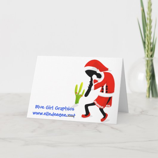 Sandy Claws Kaart (Achterkant)