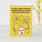 Sandy Claws - Kerstmis Kaart (Gele Bloem)