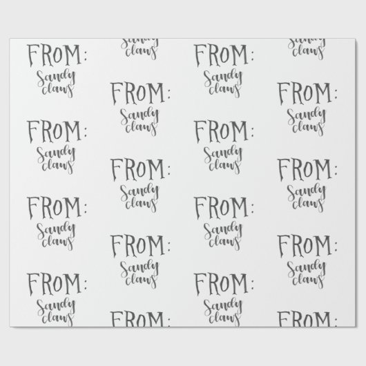 Sandy Claws Wrapping Paper Cadeaupapier (Vlak)