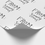 Sandy Claws Wrapping Paper Cadeaupapier (Hoek)