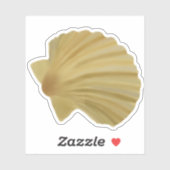 Sandy Colored Seashell Sticker (Vel)