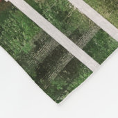 Sandy Creek bedekte brug in waterkleur Fleece Deken (Hoek)