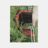 Sandy Creek bedekte brug in waterkleur Fleece Deken (Voorkant)