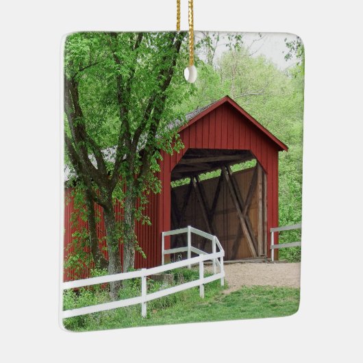 Sandy Creek Covered Bridge Keramisch Ornament (Rechts)