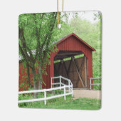 Sandy Creek Covered Bridge Keramisch Ornament (Links)