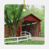 Sandy Creek Covered Bridge Keramisch Ornament (Achterkant)