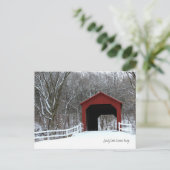 Sandy Creek Covered Bridge Post Card Briefkaart (Staand voorkant)