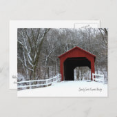 Sandy Creek Covered Bridge Post Card Briefkaart (Voorkant / Achterkant)