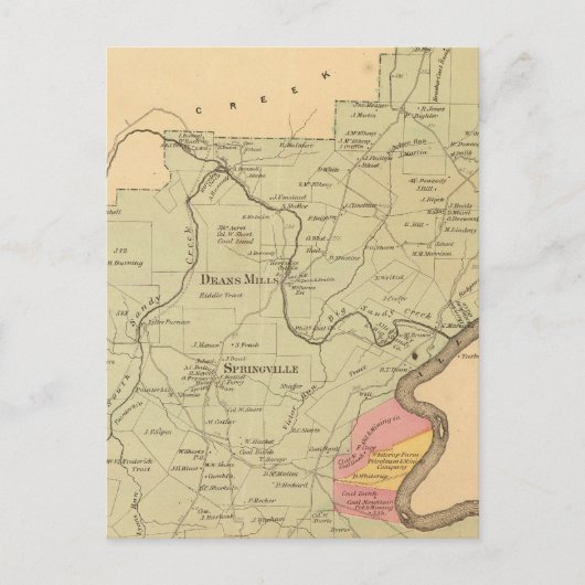 Sandy Creek Township Briefkaart (Voorkant)