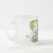 "Sandy" Cute Rainbow Fairy Mermaid Art Frosty Mok (Links)