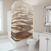 Sandy Desert Road Duinen Douchegordijn (In situ)