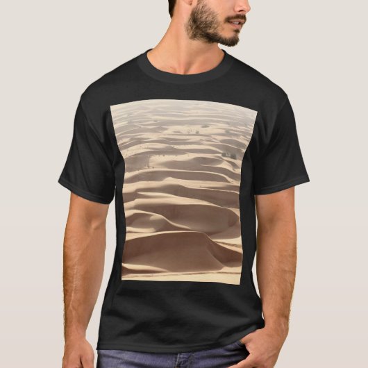 Sandy Desert Road Duinen T-shirt (Voorkant)