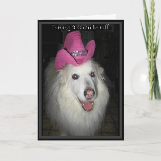 *Sandy Dog - 100e verjaardag Kaart (Voorkant)