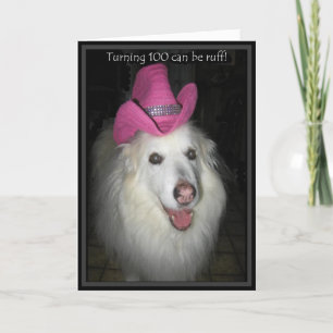 *Sandy Dog - 100e verjaardag Kaart