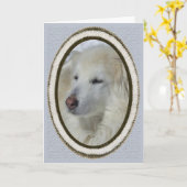 *Sandy Dog - Missing You Kaart (Gele Bloem)