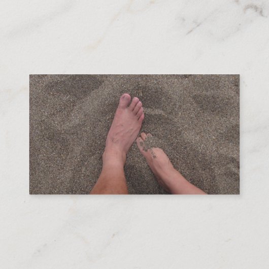 Sandy Feet Visitekaartje (Achterkant)
