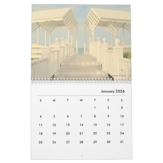 Sandy Footpaths & Picket Fences - 2026 Calendar Kalender (Jan 2026)