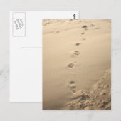 Sandy Footprint Briefkaart (Voorkant / Achterkant)