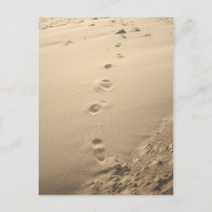 Sandy Footprint Briefkaart