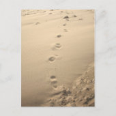 Sandy Footprint Briefkaart (Voorkant)