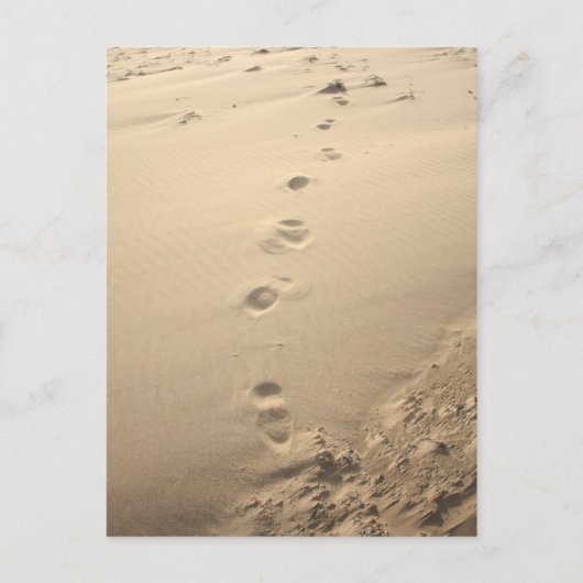 Sandy Footprint Briefkaart (Voorkant)