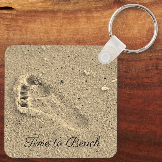 Sandy Footprint Sleutelhanger (Achterkant)