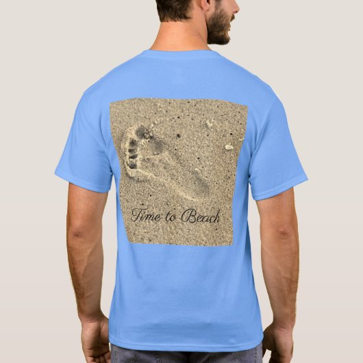 Sandy Footprint T-Shirt (Achterkant)