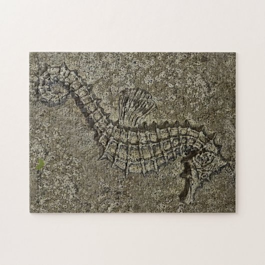 Sandy getextureerde Seahorse foto Legpuzzel (Horizontaal)