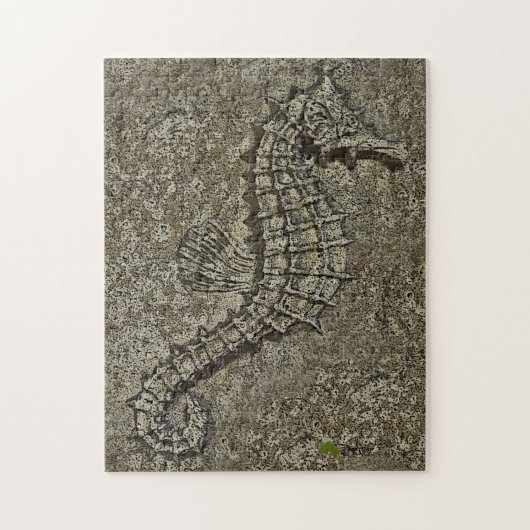Sandy getextureerde Seahorse foto Legpuzzel (Verticaal)