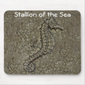 Sandy getextureerde Seahorse foto Muismat (Voorkant)