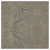 Sandy getextureerde Seahorse foto Stof (Close Up)