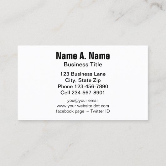 Sandy getextureerde Seahorse foto Visitekaartje (Achterkant)