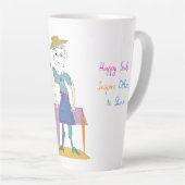 Sandy - Happy Souls inspireren anderen om te schit Latte Mok (Rechterhoek)