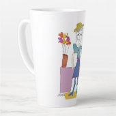 Sandy - Happy Souls inspireren anderen om te schit Latte Mok (Linkerhoek)