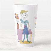 Sandy - Happy Souls inspireren anderen om te schit Latte Mok (Voorkant)