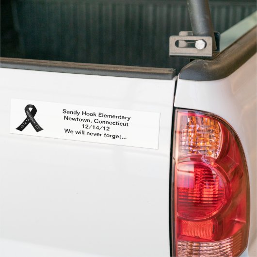 Sandy Hook Elementary Newtown Shooting Memorial Bumpersticker (Op Truck)