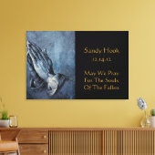 SANDY HOOK KAN WE PRAY ZIJN VOOR DE ZULLEN VAN DE CANVAS AFDRUK (Insitu (Woonkamer))
